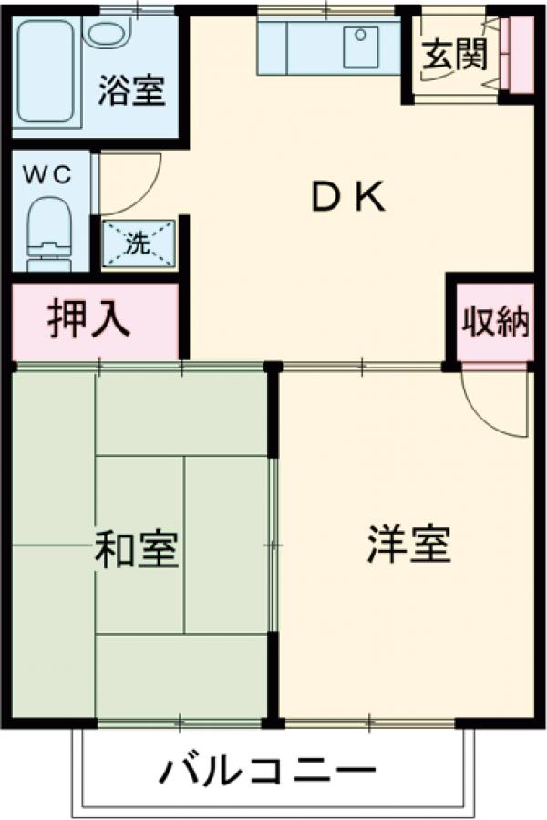 ひばりマンションの間取り