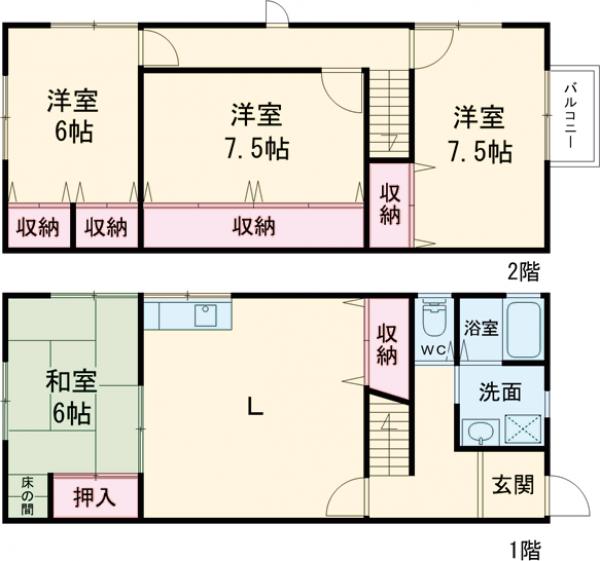 萬世ハイツの間取り