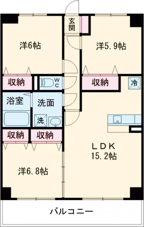 プラスペリティの間取り