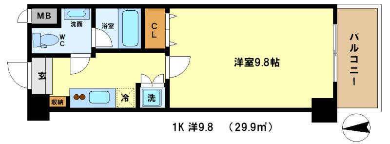 クリスタルグランツ京都高辻の間取り
