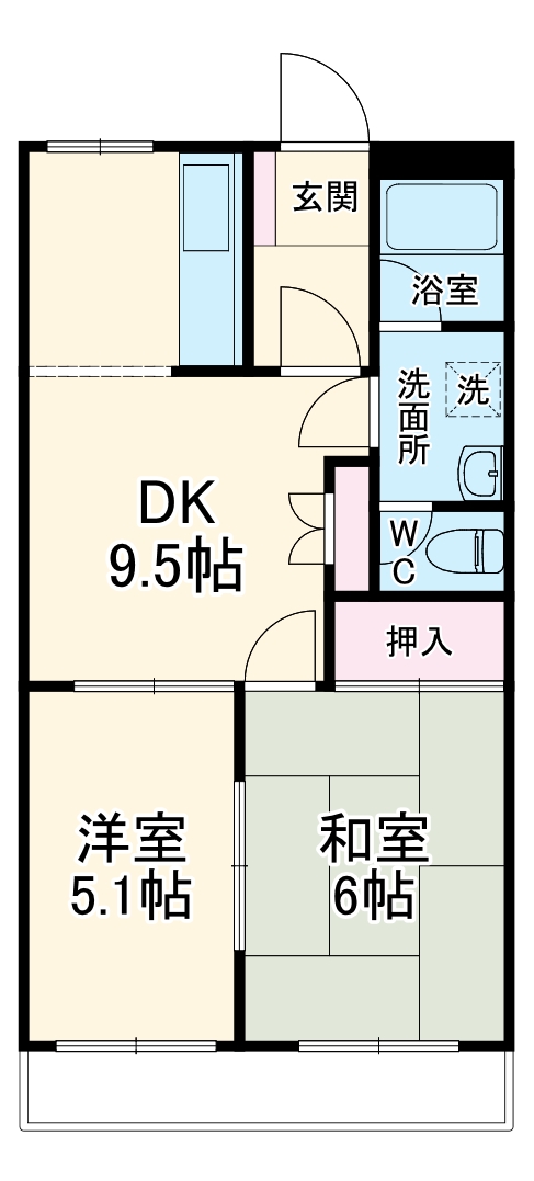 リバーサイドエムズの間取り