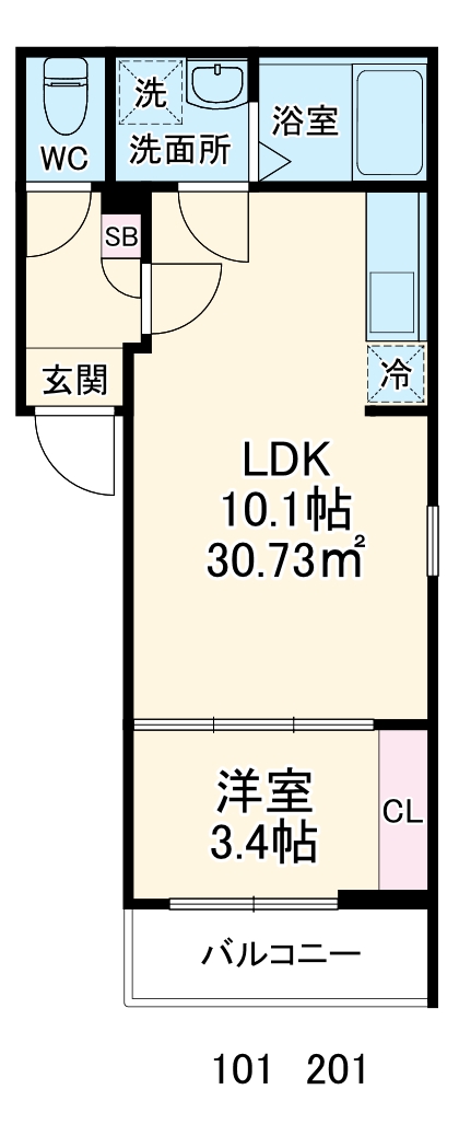 UNWIND千葉の間取り