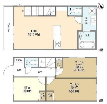 KoletTerrace杉並本天沼#01の間取り
