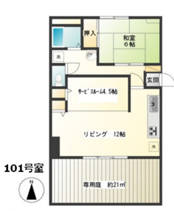 コーポ・ケンの間取り