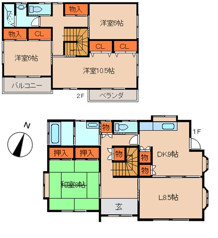 白山1丁目I邸の間取り