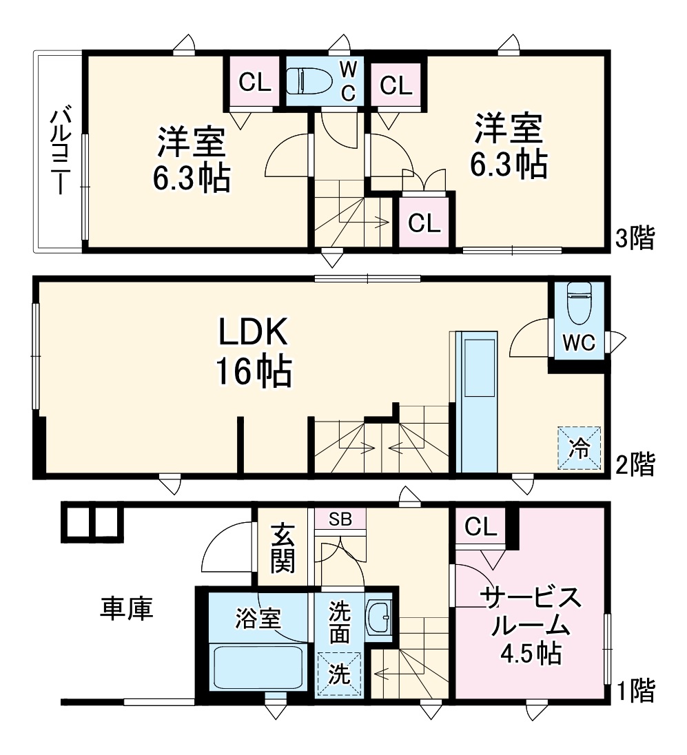 Kolet茅ヶ崎小和田#02の間取り