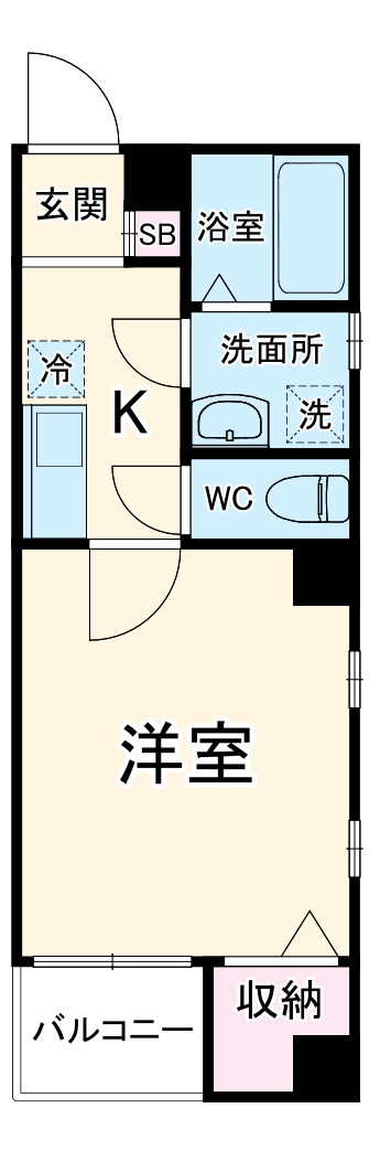 アンプルールフェールスリーズの間取り