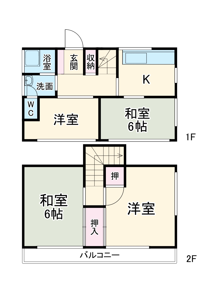 尾尻戸建の間取り
