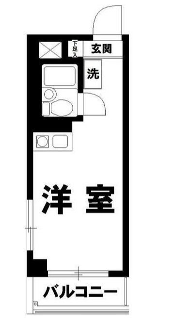 シティパレス中野野方・201号室の間取り