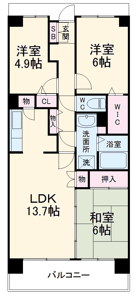 白井ロジュマンの間取り