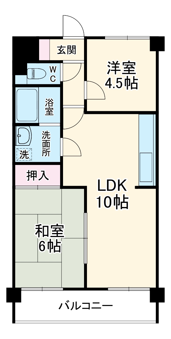 ラ・ヴィ・アン・ローズF&Kの間取り