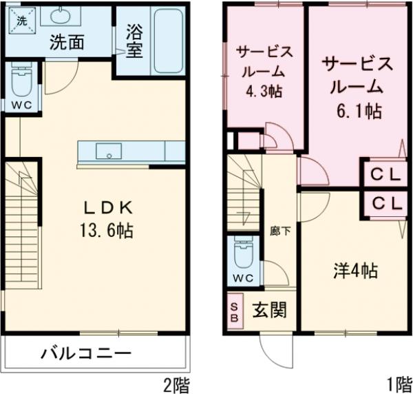 KoletTerrace杉並本天沼の間取り
