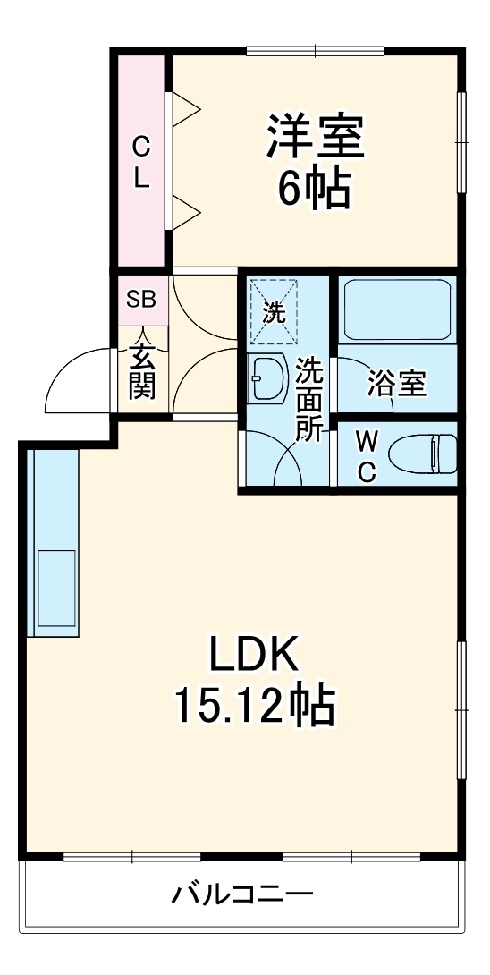グリーンヒル藤が丘Cの間取り