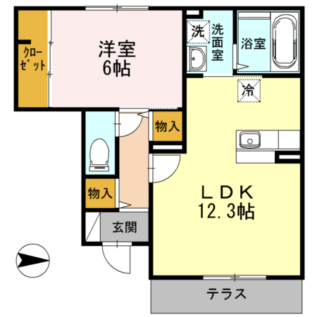 ソレイユ鴨宮の間取り
