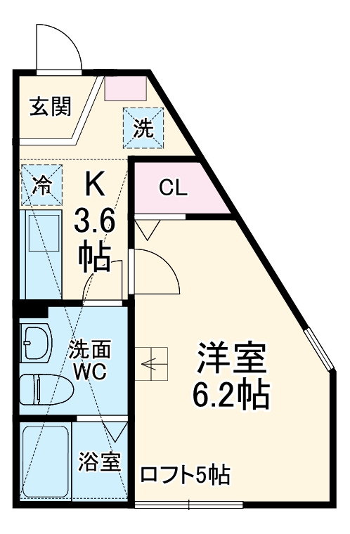 シュヴァルクラジュー横浜鴨居の間取り
