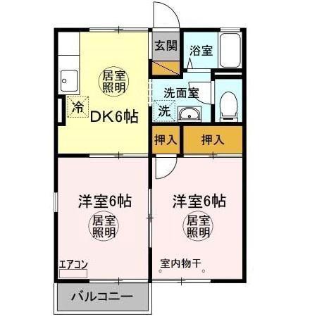 ビレッジ・Jun Cの間取り