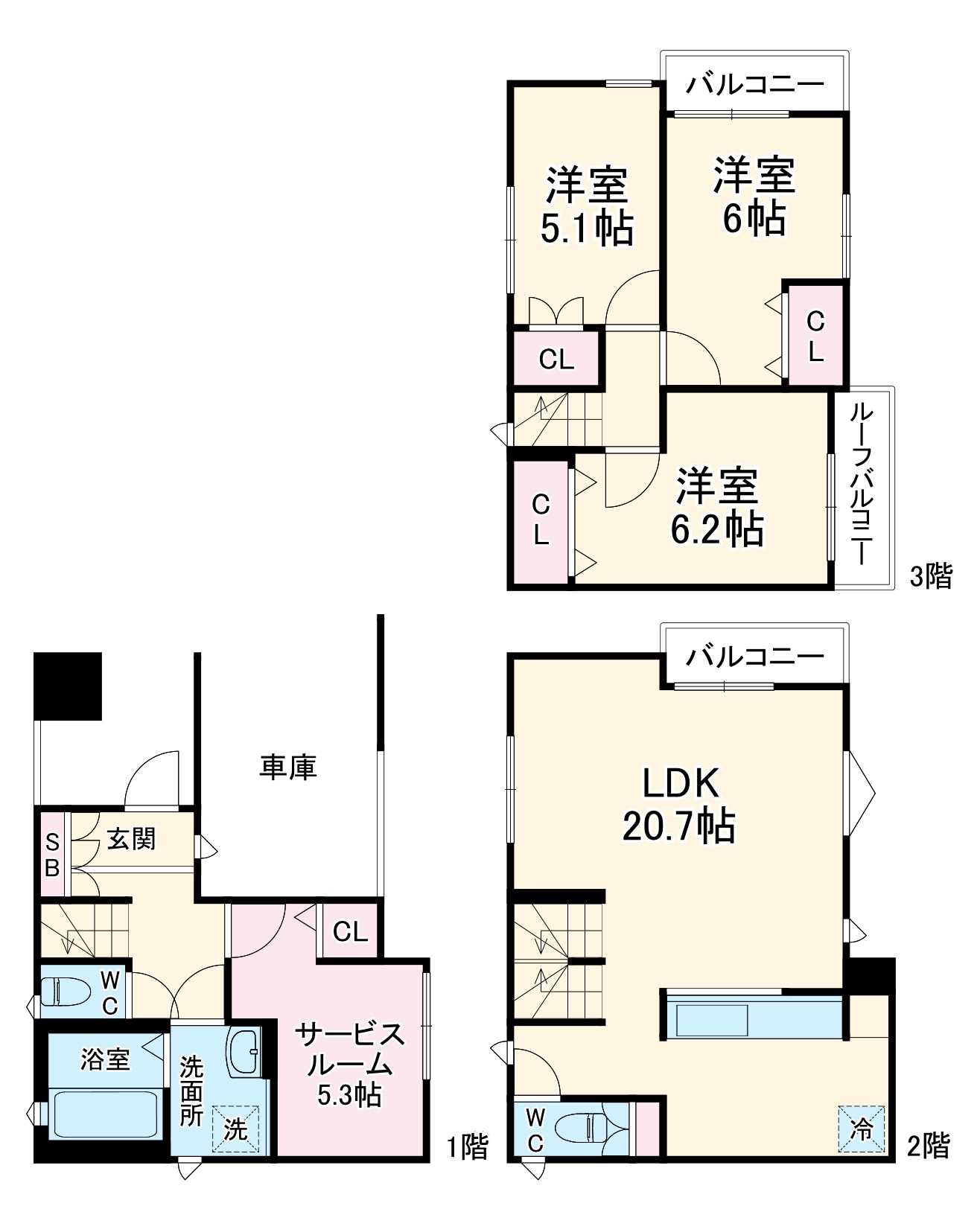 Kolet藤沢城南#05の間取り