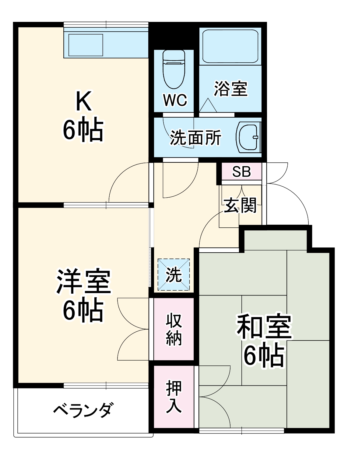 エイトランドAの間取り