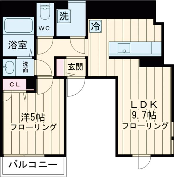 江戸川の完工年月(2024年7月)築の賃貸アパートの間取り