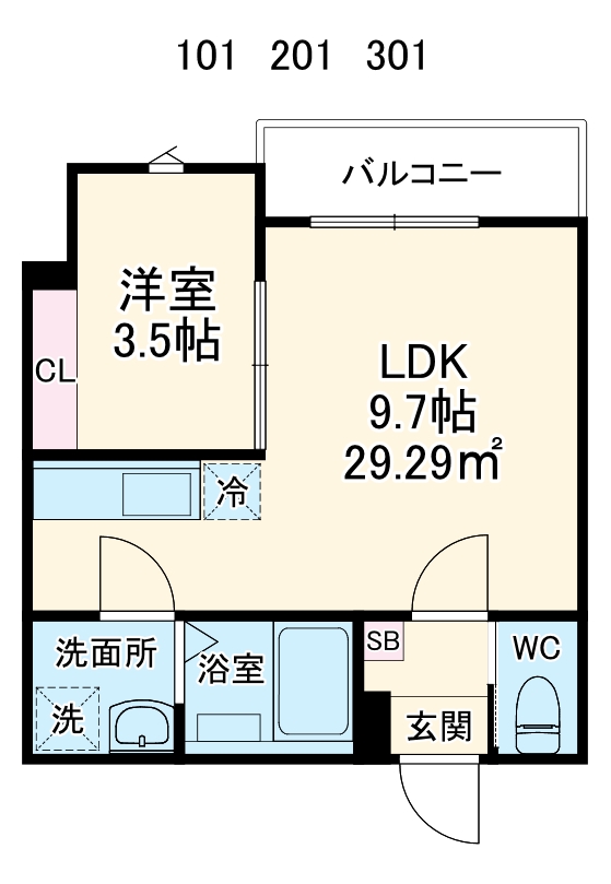 GRADUS薬円台Ⅱの間取り