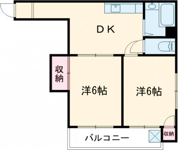 コーポウエダの間取り