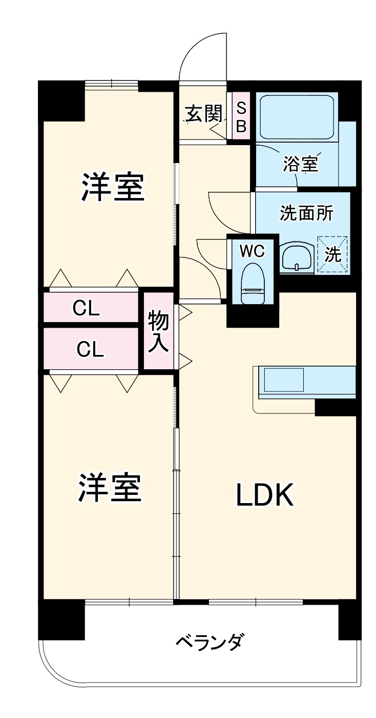 リリーヴィレッジGRACE・403号室の間取り