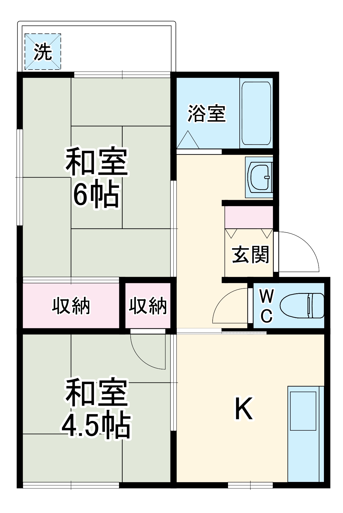 コーポ小川の間取り