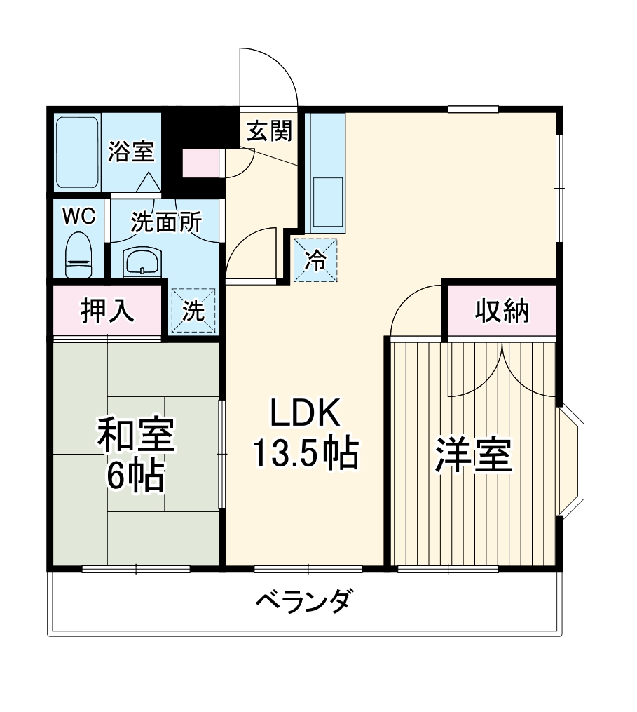 サンハイツふるきの間取り