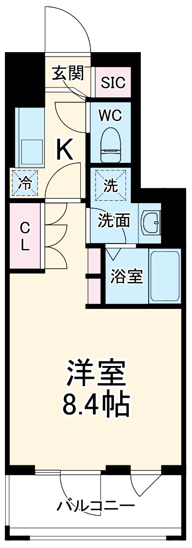 久本の完工年月(2024年4月)築の賃貸マンションの間取り