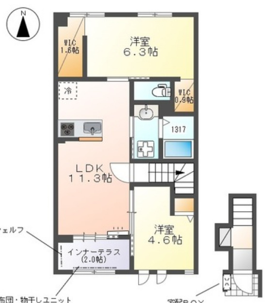 ヴェールコリーヌⅢの間取り