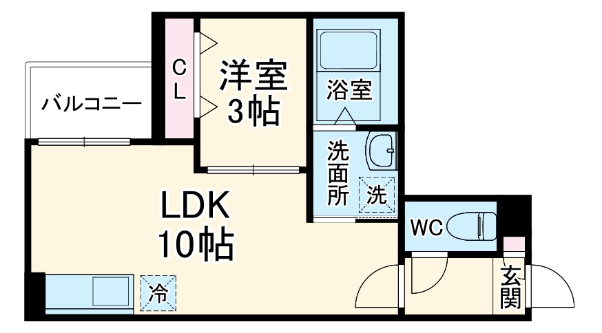 Jack biwajimaⅠ・303号室の間取り