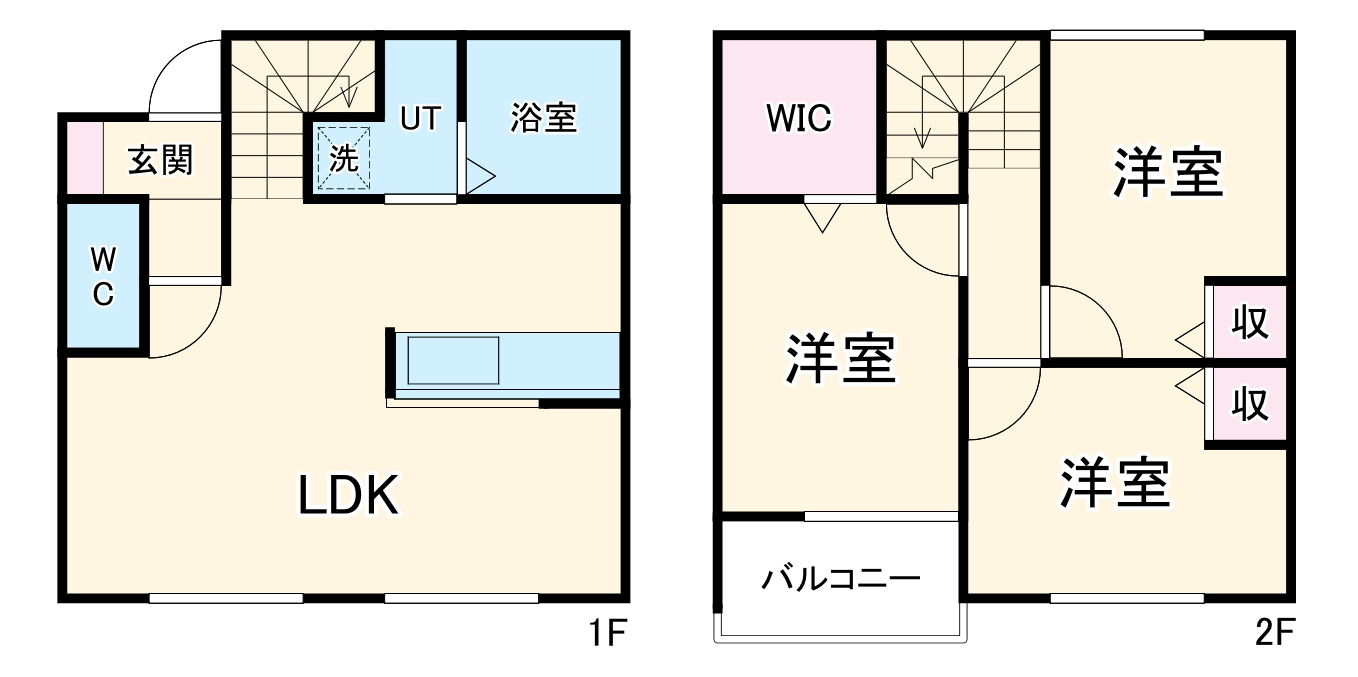 アベニール【西川町貸家】の間取り