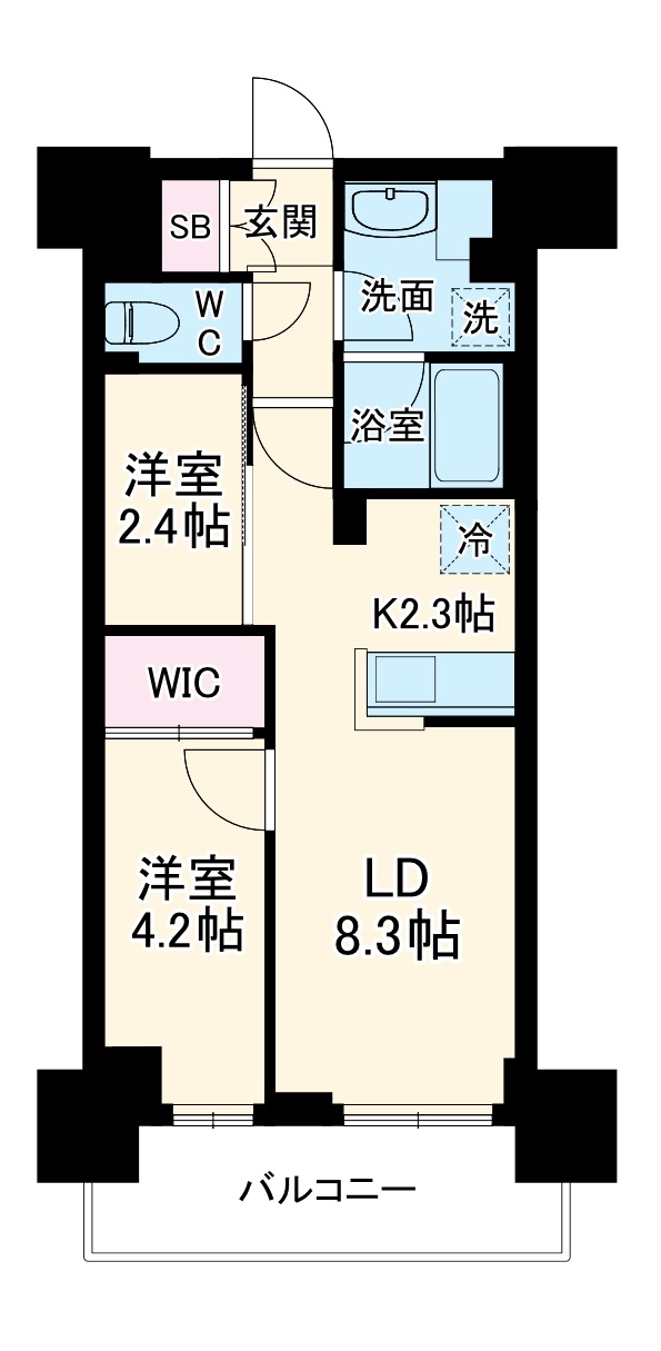 パークアクシス市川の間取り