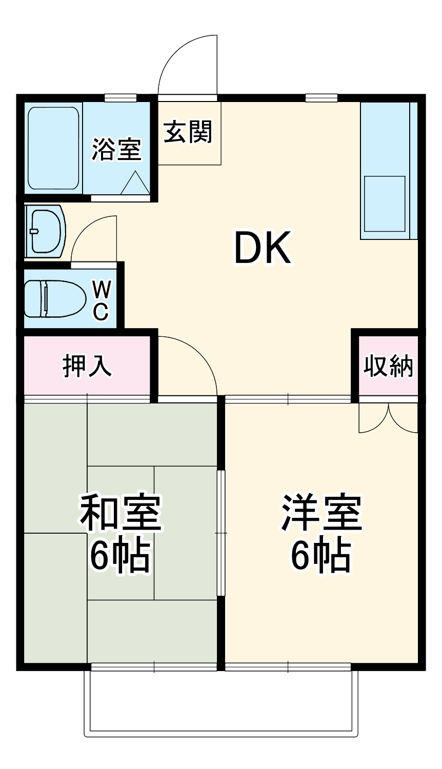 サンシティ向山Aの間取り