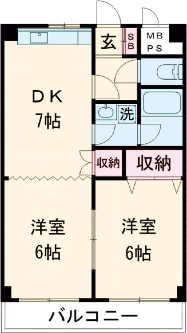 グランドゥール等々力の間取り
