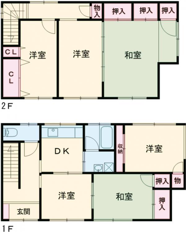 新堀2丁目戸建の間取り