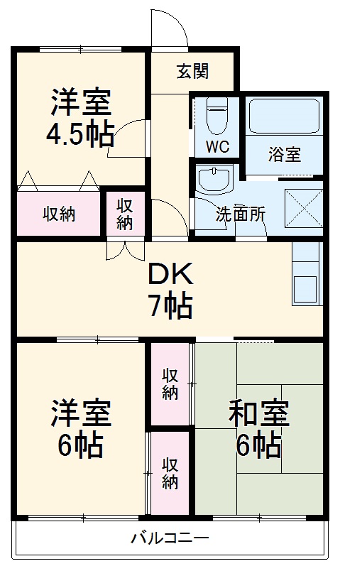 パストラルベルフラワーの間取り
