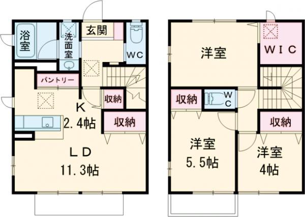 SUNSET MALL Bの間取り