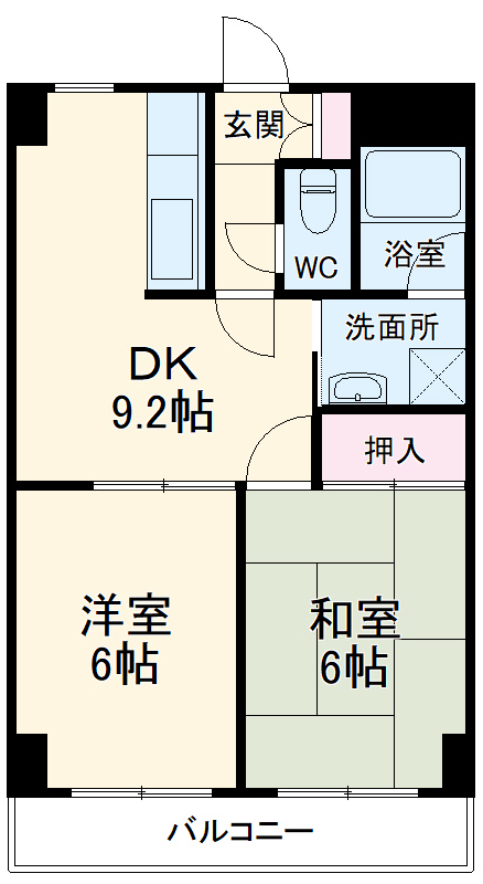 ドミールTSの間取り