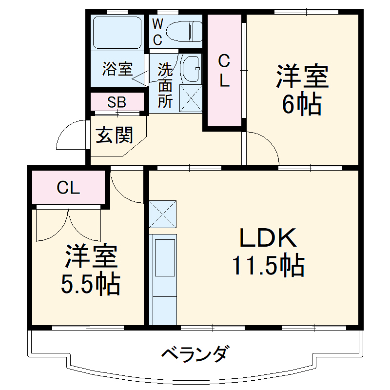 サンパレス林の間取り