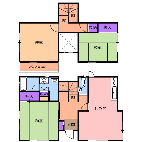 竹林町住宅の間取り