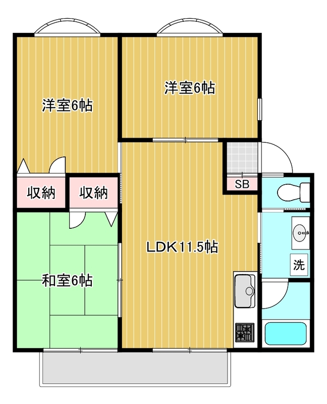 小林ハイツⅡの間取り