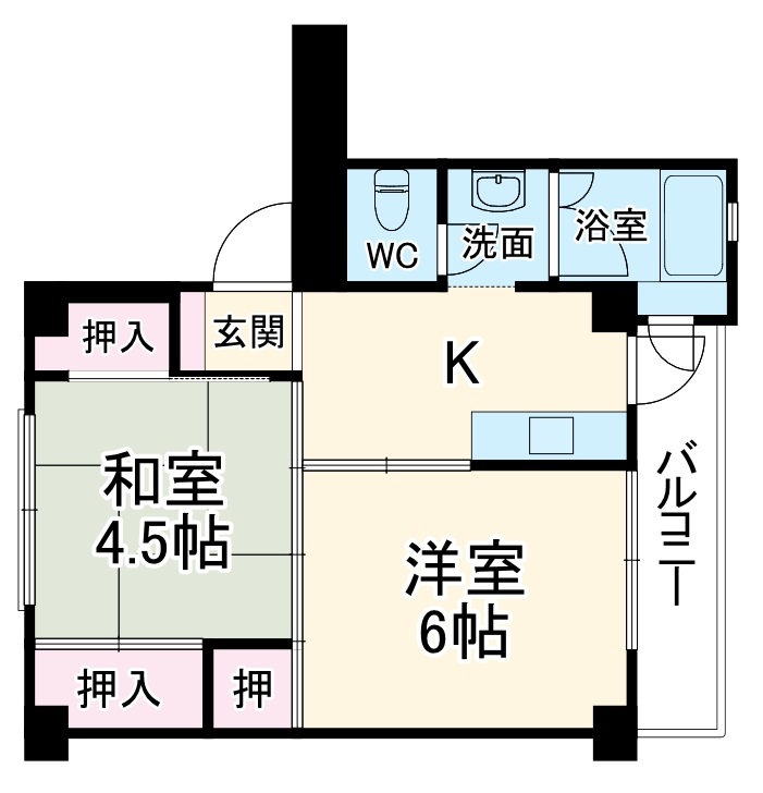 ビレッジハウス君津2号棟の間取り