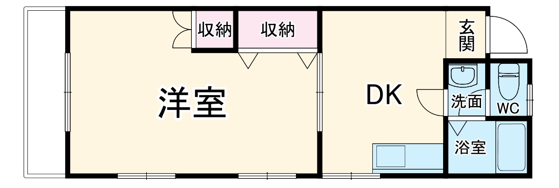 クロスコーポⅡの間取り