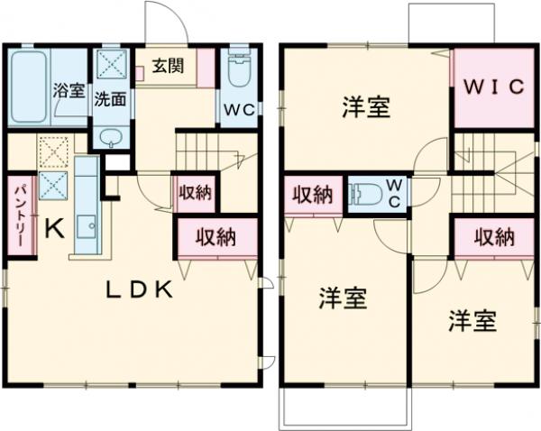 アネックス城南 Cの間取り