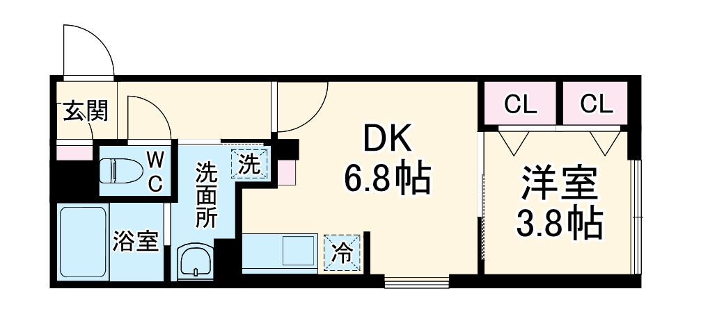 リーデンス名古屋駅西の間取り