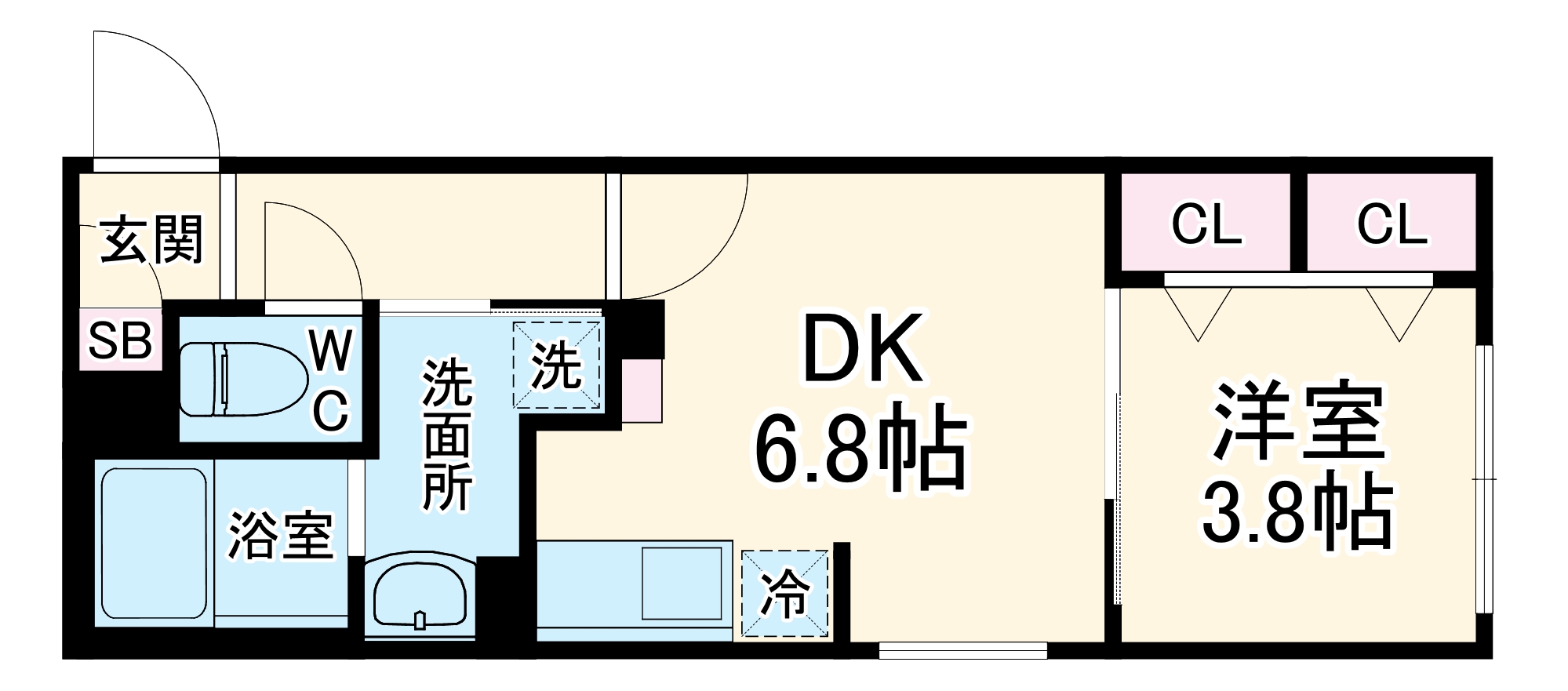 リーデンス名古屋駅西の間取り