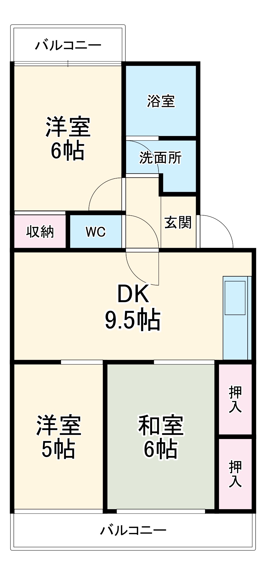 リバーサイドアイの間取り