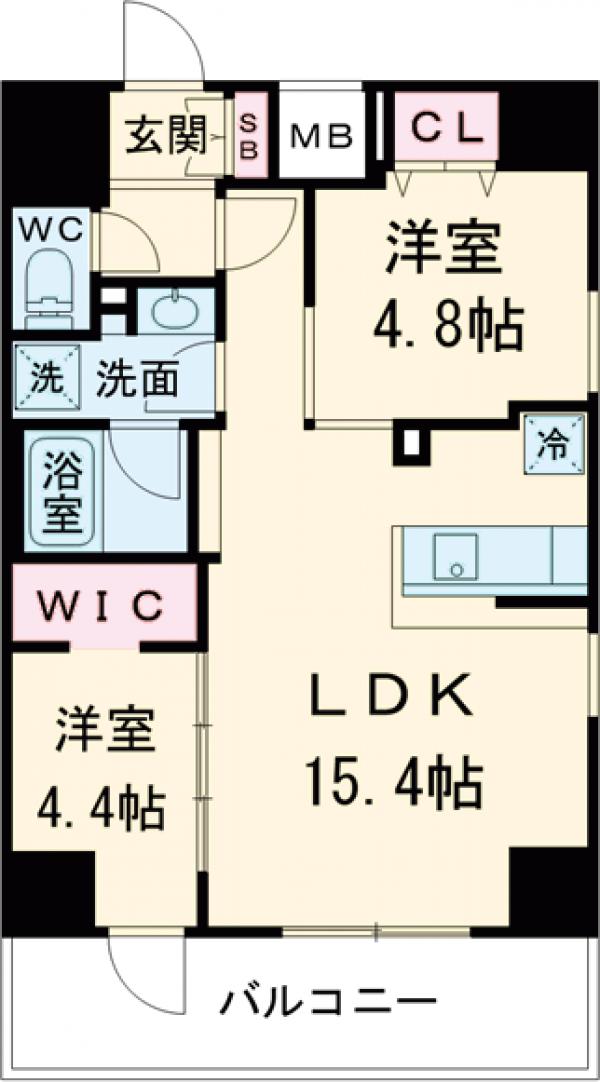 デュオフラッツ葛西の間取り