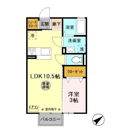 ミルメゾン Aの間取り